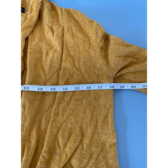 Zara Womens open front cardigan  mustard yellow size L - Picture 5 of 6